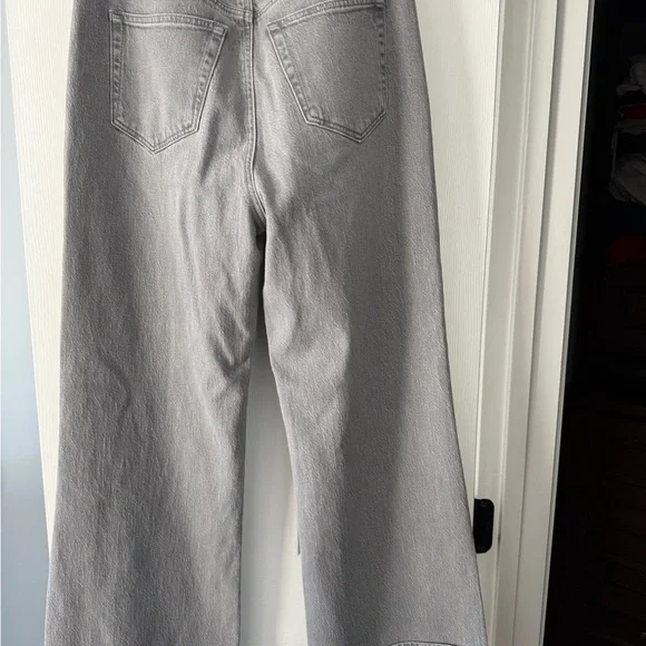 Cuffed High Rise Jeans Grey - Picture 4 of 4
